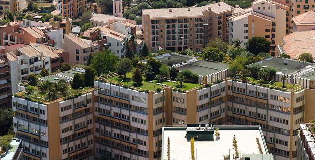 Green roofs in Monaco